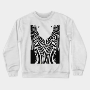 Zebra PopArt Crewneck Sweatshirt
